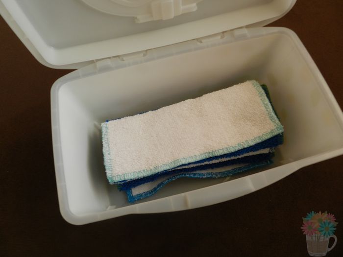 Place the stack in an empty wipes dispenser.