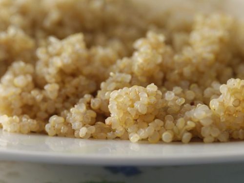 Here’s the finished product – light, fluffy quinoa.
