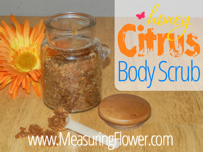 Honey Citrus Body Scrub - Measuring Flower