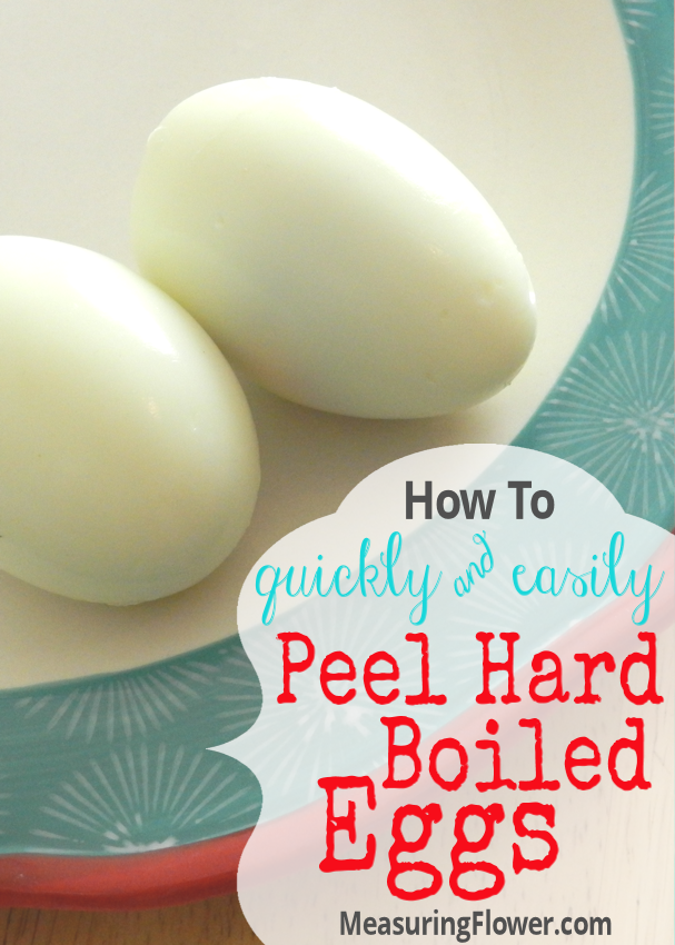 Peel Hard Boiled Eggs Quickly and Easily